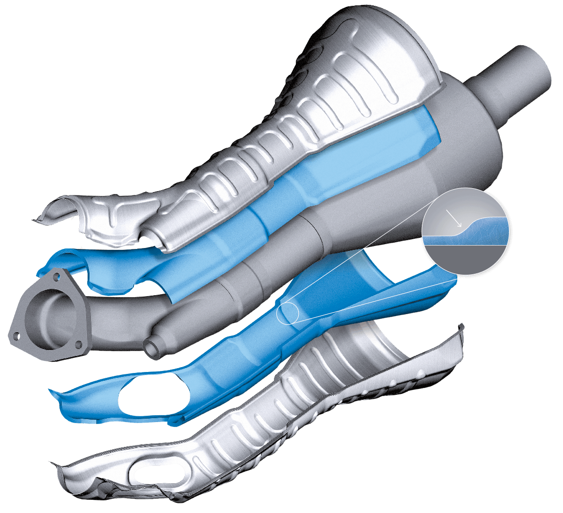 Graphic shows the individual material layers and the structure of tmax DryTec.